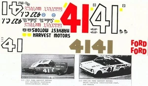 Fred Cady Decal #113 To Do The #41 65/66 Harvest Motors Ford Turner - Picture 1 of 1