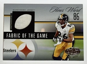 2006 Leaf Certified Materials Hines Ward Fabric Of The Game /58 #FOTG-100 RARE  - Bild 1 von 2