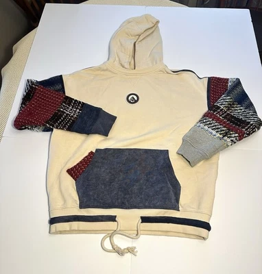 Kith Patchwork Williams 连帽衫白色中号*罕见* — 第 1/4 张图片