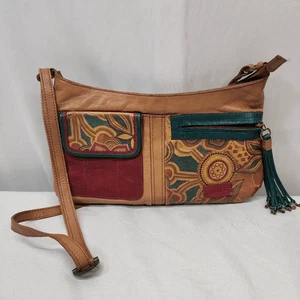 Borsa a tracolla Velez Colombian Artesinal Bohemien cinghie regolabili - Foto 1 di 9