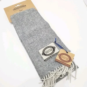 NWT Aran Sweater Market Gray Wool Scarf Made in the Aran Islands, Ireland - Picture 1 of 4