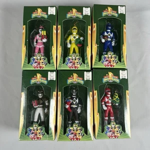Complete Lot VTG 1995 Mighty Morphin Power Rangers Ornaments Santa's World Saban - Picture 1 of 16