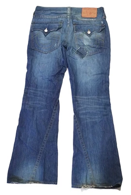 Pantalones de mezclilla vintage True Religion Billy World Tour corte bota talla 34x32 hechos en EE. UU. Foto 1 de 4
