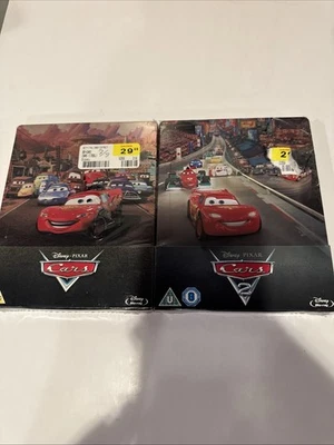 Cars 1 & 2 (Blu) Zavvi Limited Ed Steelbook BRAND NEW Region Free OOP Rare! - Image 1 of 4