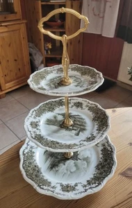 Elegante dreistöckige Etagere Teller Seltmann Weiden Barock - Bild 1 von 3