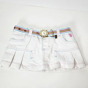 USPA Polo Association 18 Month Girls Denim Skirt With Belt - Picture 1 of 7
