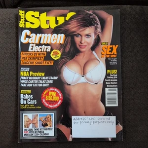 STUFF For Men Magazine Nov. 2003 #48 Carmen Electra Skimpiest Lingerie Shoot - Picture 1 of 1
