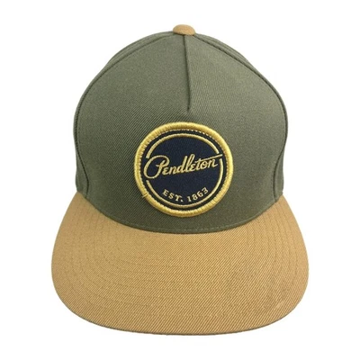 Pendleton Classics Strap Back Hat Green & Tan - Sample- Logo Men's Yupoong - Image 1 of 4