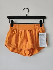 NWT LULULEMON LITO Orange Hotty Hot Low Rise Short 2.5" Lined 6 - Picture 1 of 9