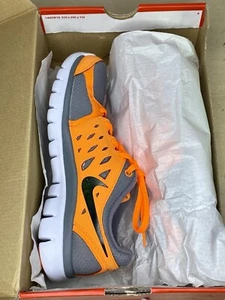 Nike Zapatos Flex Run Naranja Gris Talla 6.5 Juvenil Tenis Atléticos - Imagen 1 de 13