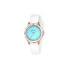 Watch Silicone Turquoise Color Ladies Sports Bright White Strap Pop Outfit