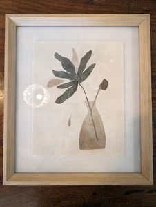 POTTERY BARN Jardin de Papier Framed Print 8 - NEW - Picture 1 of 3