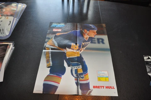 Brett hull St-louis blues hockey nhl vintage colour poster 1991-1992 Cover