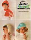 ~ Vintage 1960s Lister Knit & Crochet Pattern For Hat, Beret, Helmet & Scarf ~