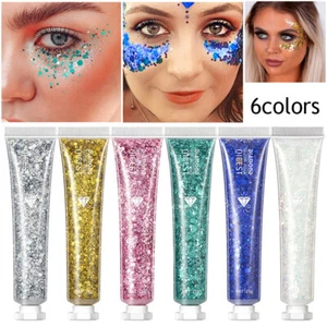 Glitzer Für Gesicht Körper, Gesichtsglitzer, Body Glitter Gel, Schminke - Bild 1 von 27