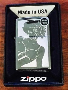 Zippo Lighter Sexy Women High Polished 2005 Design - Picture 1 of 2
