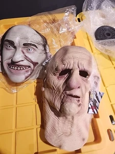 Trick Or Treat Studios Texas Chainsaw Massacre 2 Chop Top and Grandpa Mask New - Picture 1 of 8