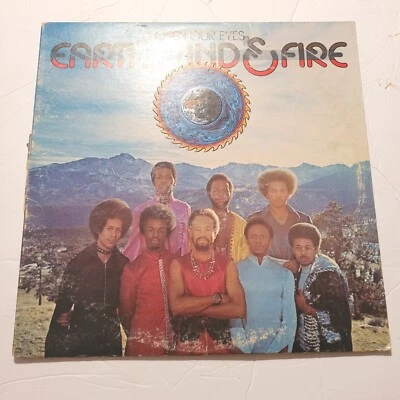 Earth Wind & Fire Open Our Eyes Vintage Vinyl LP 1974 Columbia Records Album VG - Image 1 of 4
