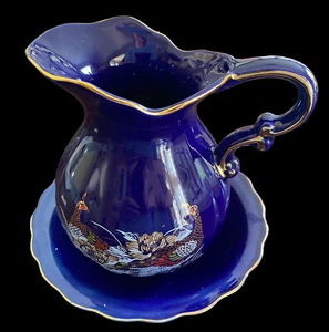 oriental pitcher and basin set  - Picture 1 of 23