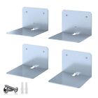 Invisible Book Display Set Of 4 Wall Shelves For Captivating Wall Design