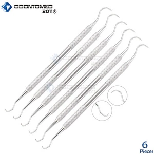 6 instrumentos quirúrgicos escalador de hoz dental, anterior, remolcador U15-33 - Imagen 1 de 3