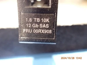 Disco duro 00RX908 IBM 1,8 TB 10 K 12 GB SAS AHF4 00RY111 00WY600 - Imagen 1 de 5