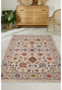 Modern Style Rugs Nomadic Floral Vintage Feel Design Area Rug Free Delivery - Picture 1 of 19