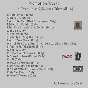 Rap/Hip-Hop. White CD. K Camp - Kiss 5 (Deluxe) [Dirty Album] - Picture 1 of 2