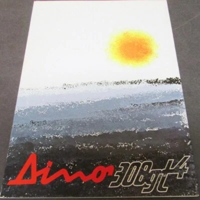 1974 Ferrari Dealer Sales Brochure Folder English & Italian Text Dino 308GT4 - Image 1 of 3