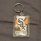 Chicago White Sox Acrylic Plastic Keytag Key Chain Ring Vintage