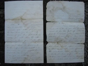 2 Briefe, Forest Grove, Kentucky und W. F. College, 1859 & 1861! - Bild 1 von 7