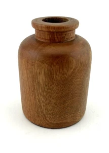Hearth and Hand with Magnolia Brown Wood Bud Vase 4" For Target Contemporary - Picture 1 of 6