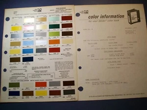 1978 Dodge Charger Challenger Monaco Diplomat Aspen Colt auto PPG paint chips - Picture 1 of 1