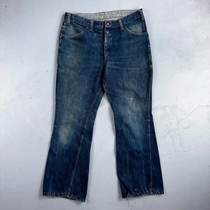 Dickies 1970s VTG Workwear Flare Denim Jeans Size 32x28 70s Rockabilly 501 - Picture 1 of 20