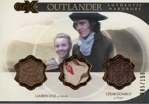 Outlander CZX, Lauren Lyle / Cesar Demboy Triple Wardrobe Card TW1 #085/150 - Picture 1 of 2