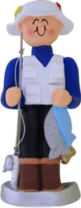 Addobbo Albero di Natale Personalizzato Pescatore - Foto 1 di 1