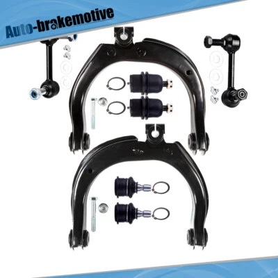 8x Front Upper Control Arm Ball Joint Sway Bar Kit For 2004-2007 Buick Rainier Foto 1 de 4