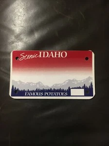 Mini “SCENIC IDAHO” LICENCE PLATE Famous Potatoes - Picture 1 of 3