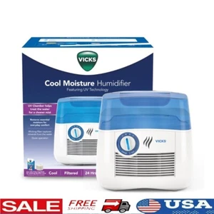 Cool Moisture Humidifier UV Technology Cleaner Mist Medium Rooms 400 Sq Ft New - Picture 1 of 10