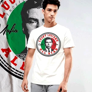 Lucky Luciano T-Shirt Gangster Gangster Verbrecher Kingpin Mafia Mafioso Schläger Leben - Bild 1 von 1