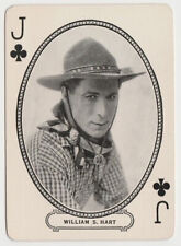 William S Hart circa 1916-20 MJ Moriarty Silent Film Star Playing Card
