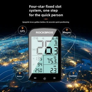 Wireless Bike Computer GPS Tracker Speedometer for Mountain Road Bike Riding - Picture 1 of 7