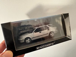 Saab 9-5 break 1999 silver minichamps in original foil - Picture 1 of 5