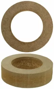 1 Pair 15" MDF Speaker Ring Woofer Speaker Mounting Spacer rings for Fiberglass - Picture 1 of 1
