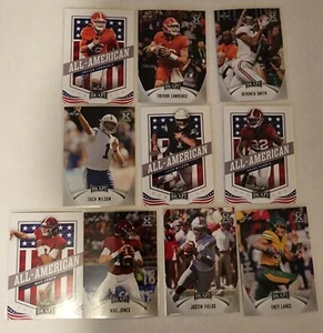 2021 Leaf Draft Lot 10 Rookies. Fields, Jones, Harris, Lawrence, Smith, Wilson - Bild 1 von 2