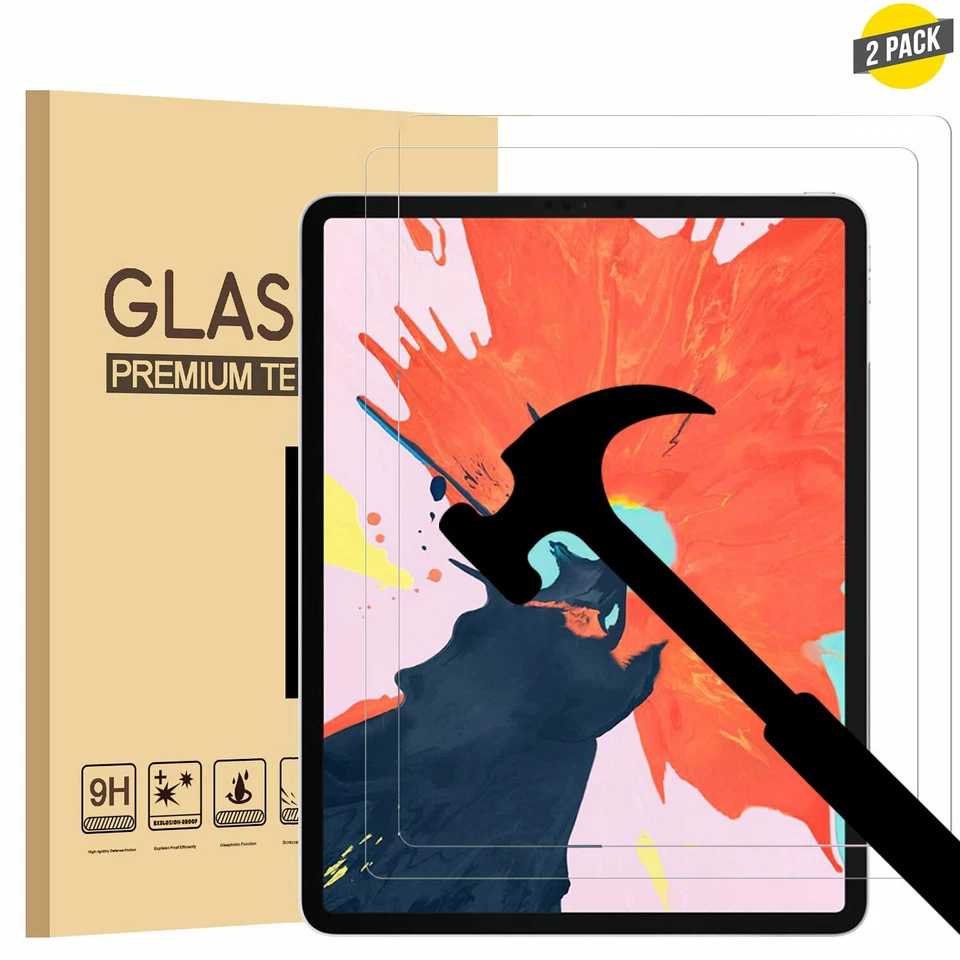 2 PCS Glass Screen Protector For iPad / TCL /Samsung Galaxy/Lenovo/Amazon Tablet - Image 1 of 4