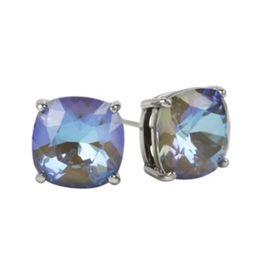 Origami Owl Silver & Swarvorski Olive Delite Clara Stud Earrings - Bild 1 von 1