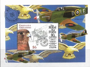 GRENADA - 1998 MNH "80th Anniversary Of ROYAL AIR Force" Souvenir Sheet (V) ! - Picture 1 of 1