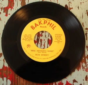 Rare 1976 Pete Street Bak Phil Records 45rpm 0102 NSD Willie Mac Arthurs Hand 76 - Foto 1 di 10