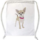 'Chihuahua' Drawstring Gym Bag / Sack (DB00021075)